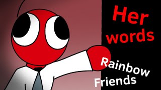 Her words animation meme-Rainbow friends-AquaFoxxy (Read description please)