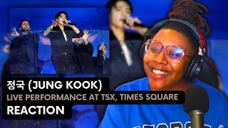 ICONIC SHOW! Jung Kook Live at TSX, Times Square Presented By Calvin Klein REACTION| Chrshy Reacts