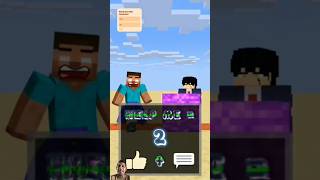 HELP Herobrine Stop Bedrock #friendship #shorts #trending #anime