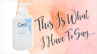 CeraVe SA Renewing Cleanser Review