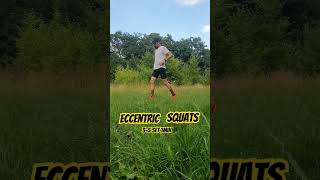 Eccentric squats. Power running.  Вправи для ніг і колін. #вправидляніг #біг  #legs  #runningsquats