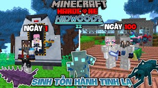 Minecraft 100 Ngày Sinh Tồn Trên HÀNH TINH LẠ Siêu Khó Cùng Crush!!