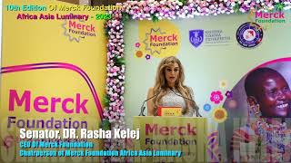 Dr. Rasha Kelej's speech @ 10th Merck Foundation Africa Asia Luminary 2023 (AI Generated Portuguese)