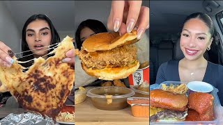 TikTok mukbang compilation |chillies,kfc,spicy food and moree