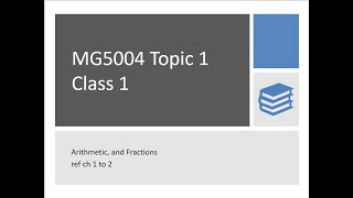 MG5004 recorded Topic 1 class 1 part 1