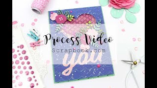 love you card   my whole heart cut file   scrapbook com