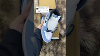 unboxing the air jordan 1 university blue, do you like them? refer to my bio #airjordan1 #yeezy