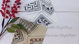 How to draw Attractive border pattern - zentangle