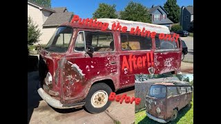 1968 Volkswagen camper bus revival part3, Time for the shine!!