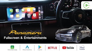 Porsche Panamera 4 (971) PCM4.1 | Fullscreen CarPlay & Ent Pro SE | YouTube Netflix Wireless CarPlay