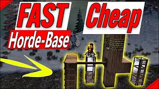 7 Days To Die Early Game Horde Base Build| Detailed-Simple-Base-Construction-Guide