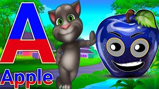 A for Apple B for Ball C for Cat l nursery rhymes l phonics songs l एबीसीडी