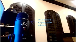 UNBOXING MY BLUE YETI MICROPHONE!