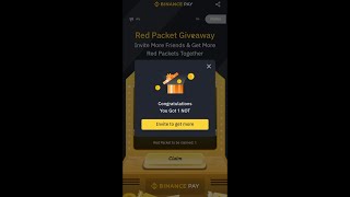 Binance's "Earning Dollars For FREE" challenge. "Red Packet Giveaway" Complete done everyday