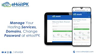 How to Manage hosting services and change password at ehostpk account