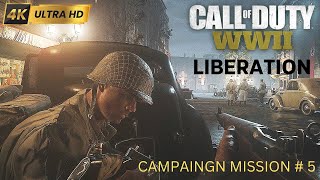 Call of Duty: WW2 Gameplay Walkthrough | Mission 5 | Liberation | No Annoying Commentary | HD