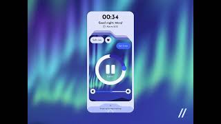 UI/UX Design Inspiration: Sleep Tracker Mobile iOS App by Kristina Taskaeva for Purrweb UI/UX Agency