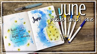 PLAN WITH ME | June 2020 | Fireflies | Bullet Journal