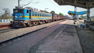 DDU Presents Wag-7 Screaming a Freight Car with Coal loaded Rake||ER