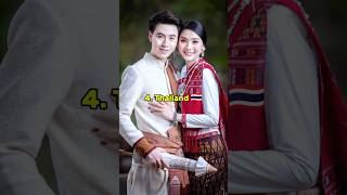 Top 10 traditional wedding dresses👗 of different countries|#shorts