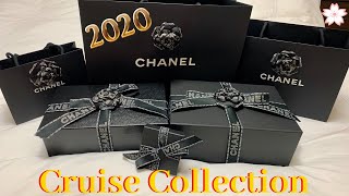 Chanel 2020 Cruise Collection Triple Unboxing! Chanel Classic Flap Bag Small Caviar & Modeling shots