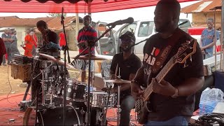 🔥Awesome hi life Jam with the Afro band||Emma on Bass🎸||Great sounds🎧Dr k gyasi sikyi hi life🇬🇭