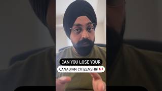 Can you lose your #canadian citizenship? The short answer is YES, you can. Here's how. #canada