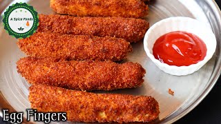 Crispy EGG FINGERS recipe /How to make egg fingers very easily at home/A SPICE FOODS