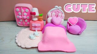 Cute Bedroom Clay Art | Diy Works