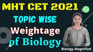 MHTCET 2021 Biology Topic Wise Weightage• Marking scheme of Biology for MHTCET 2021• Biology for CET