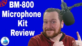 BM-800 Studio Microphone Kit With The Sound Card V8 From Wish Review. In English BM800 BM 800 Mic