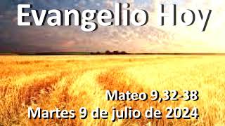 EVANGELIO DEL DIA - Martes 9 de julio de 2024 - Mateo 9,32-38