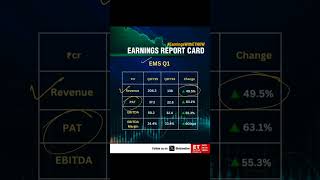 EMS LTD BLOCKBUSTER Q1 RESULT 🔥🔥🔥 #stockmarket