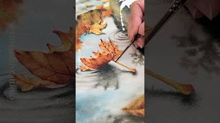 Painting Reflections in Water Puddles in Watercolor 🎨#watercolor #painting #tutorial