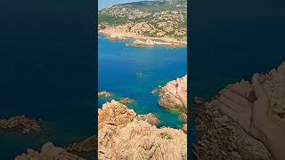 Costa Rossa.  Wonderful landscape of granite north Sardinia. Italy