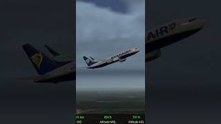 Stormy Ryanair 737 Max8 take off