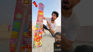 He Fired the Largest Diwali Cracker! 🎆🔥 | #Diwali #shorts