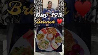 Day-173 My Healthy Brunch routine♥️ #aruvameesaikoduvaparva #vijayalakshmitulasi #weightloss #tasty