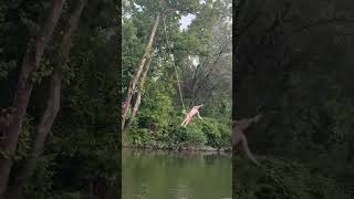 Insane rope swing fail 😱  #fail #failarmy #ropeswing