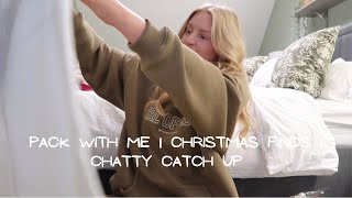 PACK WITH ME | a chatty chaotic pack with me. Christmas finds, my must haves for a weekend away