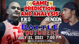 KIKO VS RENDON | PREDICTION AND ANALYSIS | BATTLE OF YOUTUBERS | KUYA JOBERT VS COACH ANSAI