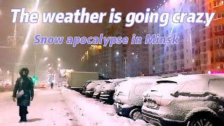 Blizzard in Minsk