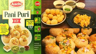 10 min Pani Puri @ home / Aachi Pani Puri Kit | Unboxing  Aachi Instant Pani Puri Kit |