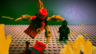 LEGO spiderman battle by petros west