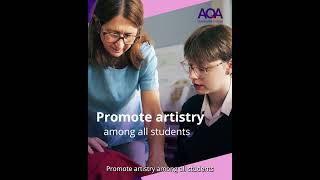 Only with AQA Art GCSE or A-level Art and Design