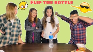 Flip the bottle challenge| with momo