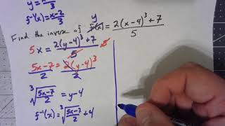 Precalculus Algebra 6.1.2 Finding Inverse Functions