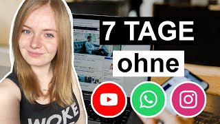 So wirkt sich WhatsApp, YouTube & Instagram auf die Psyche aus I 7 Tage Experiment #detoxmalanders