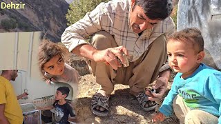 Making a water tank faucet and bringing blocks to the house by Aghaqarbun