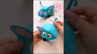 Paper Mouse Craft || Kids Craft #shorts #art #craft #dailyshorts #artwork #diy #Pencil&Paper